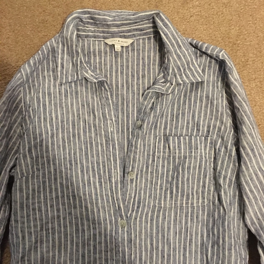 Button up lucky brand shirt